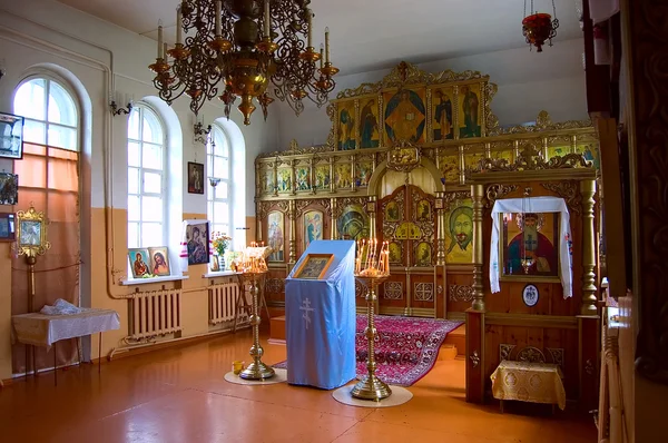 Interieur van orthodoxe kerk — Stockfoto