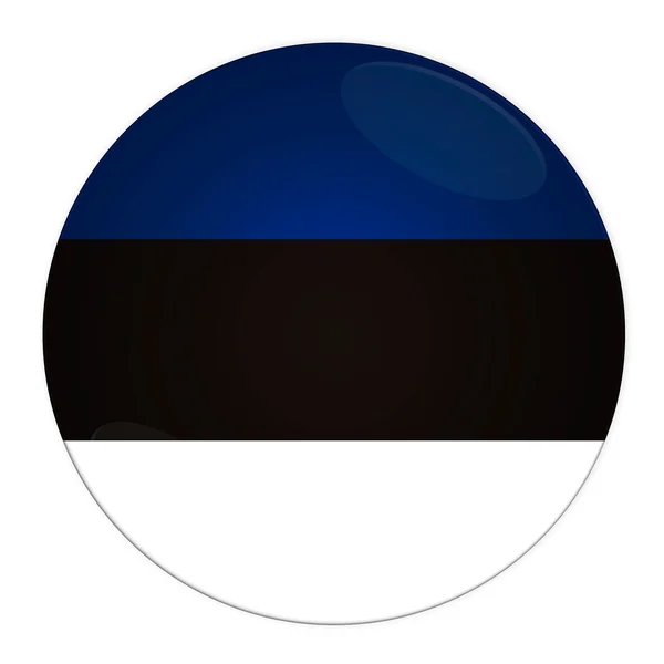 Estland-Knopf mit Fahne — Stockfoto
