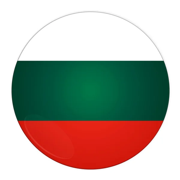 Botón Bulgaria con bandera — Foto de Stock