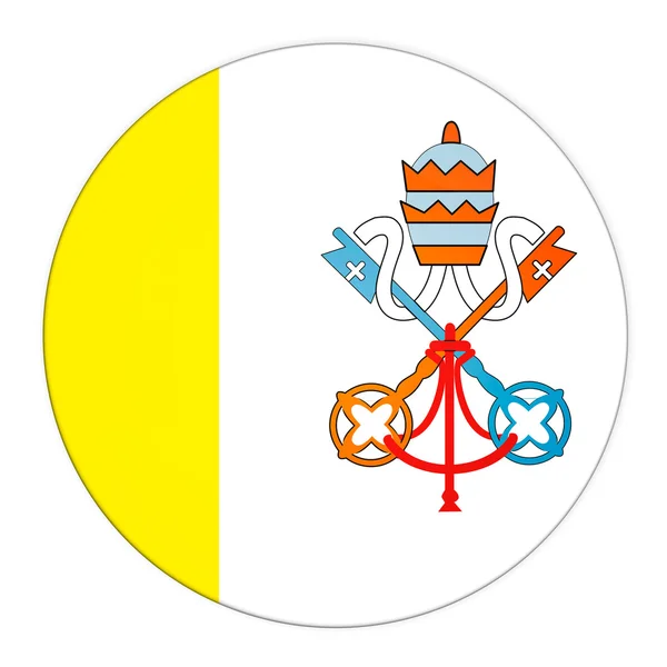 Ватиканская кнопка с флагом — стоковое фото