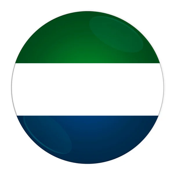 Botón Sierra Leona con bandera —  Fotos de Stock