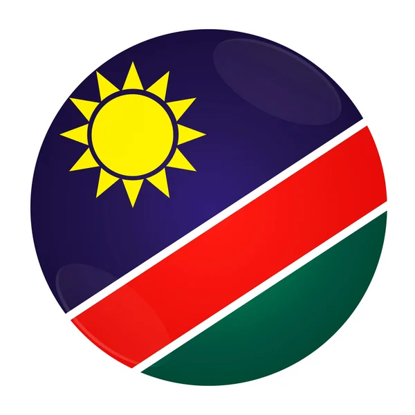 Botón Namibia con bandera —  Fotos de Stock