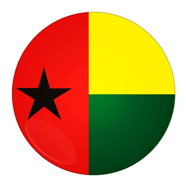 Guinea-Bissau knappen med flagga — Stockfoto