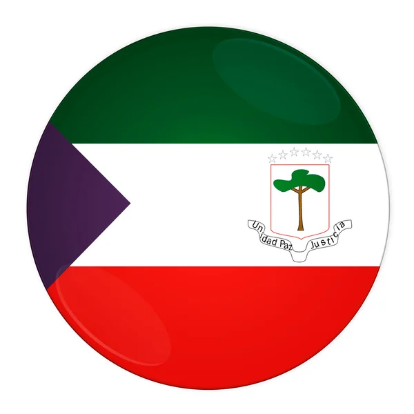 Äquatorialguinea-Taste mit Flagge — Stockfoto