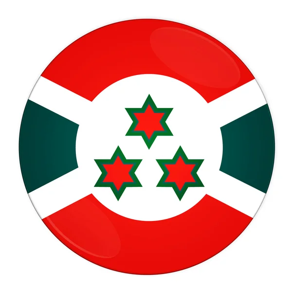 Burundi-knappen med flagga — Stockfoto