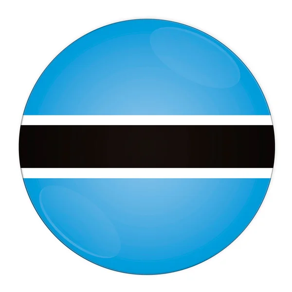 Botswana botón con bandera — Foto de Stock