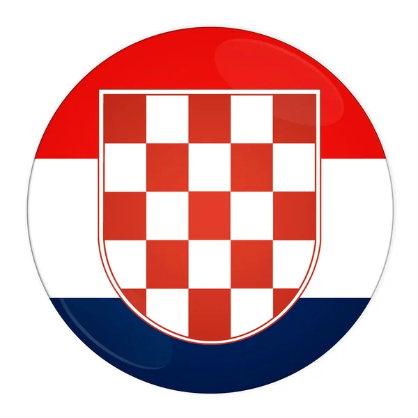 Хорватія іконку з прапором — стокове фото