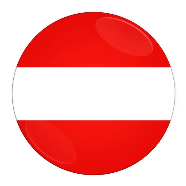 Austrian button with flag — Stock Photo, Image