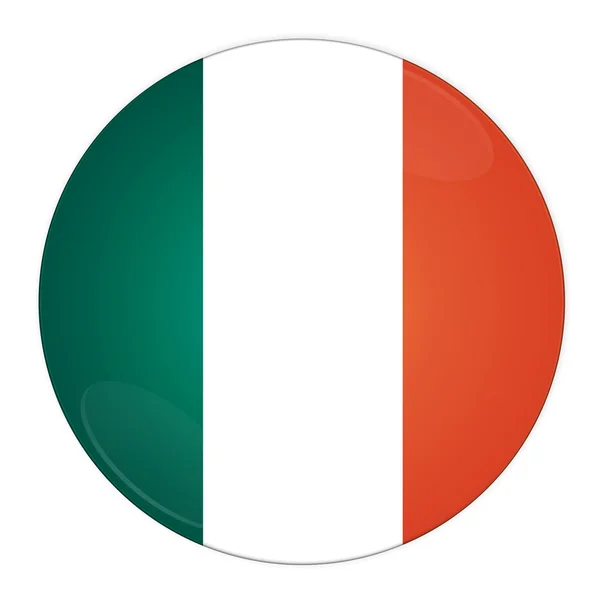 Ирландская кнопка с флагом — стоковое фото