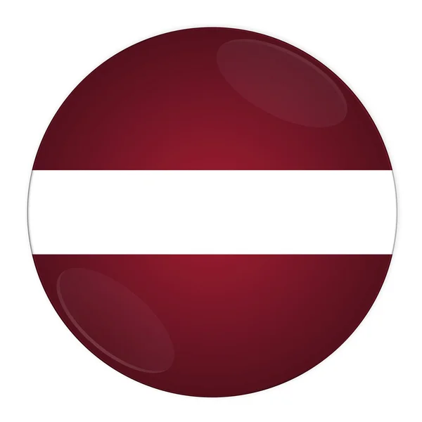Botão Letónia com bandeira — Fotografia de Stock