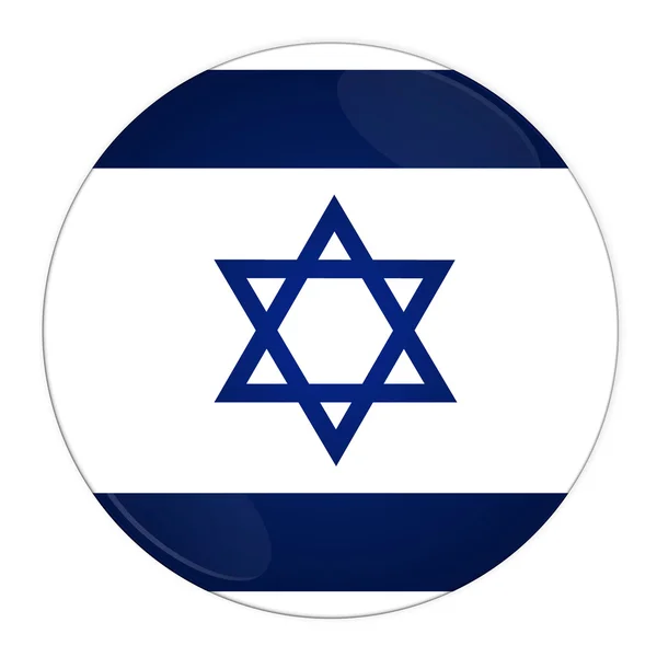 Israel button with flag — Stock Photo, Image