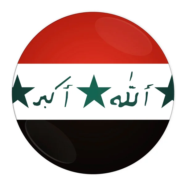 Irák tlačítko s příznakem — Stock fotografie
