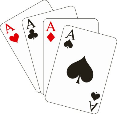 Four aces clipart