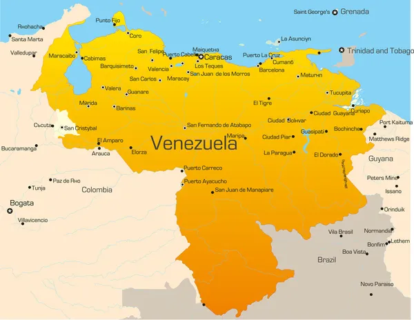 Venezuelában — Stock Vector