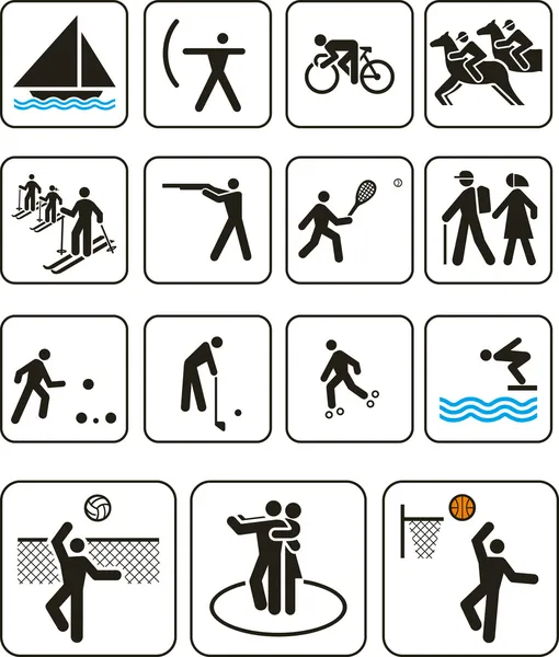 体育奥林匹克运动会标志 — 图库矢量图片