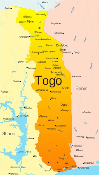 Togo — Stockvector
