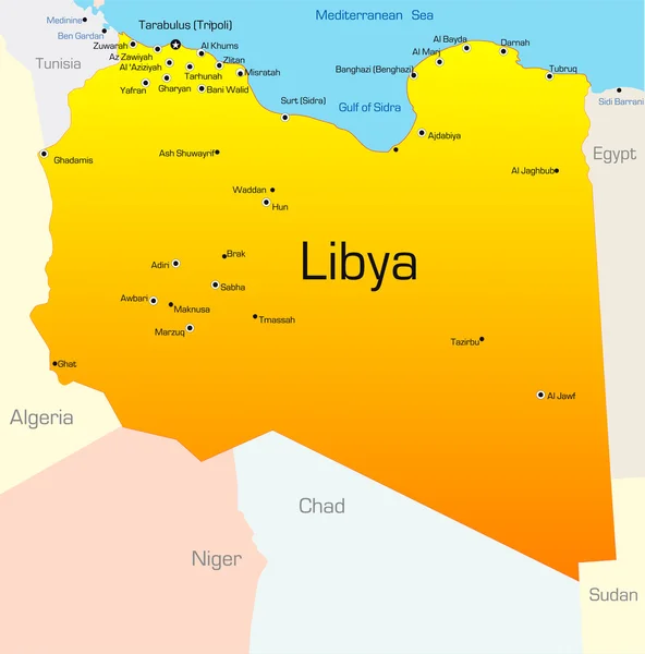 Libia — Vettoriale Stock
