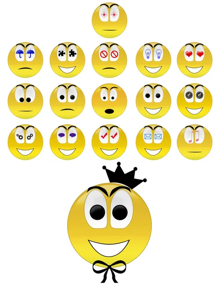 Collection of smiles — Stock Photo, Image