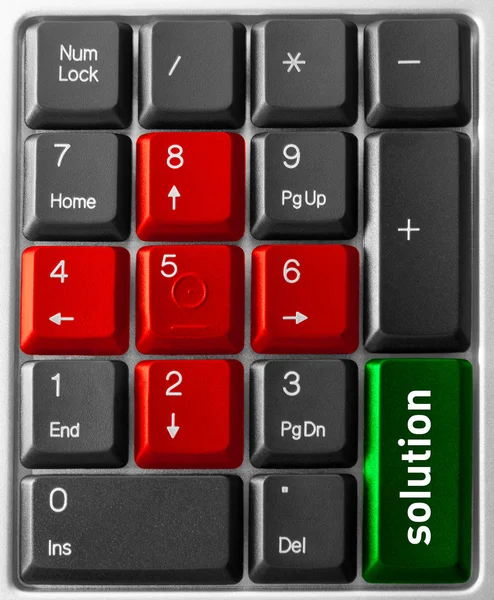Computer toetsenbord concept — Stockfoto