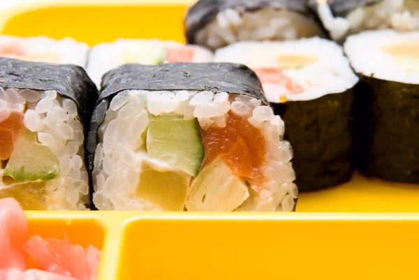 Närbild av sushi — Stockfoto