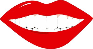 Female lips clipart