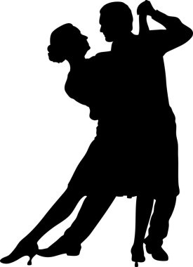 Couple dancing clipart