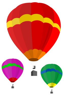 Hot air balloon clipart