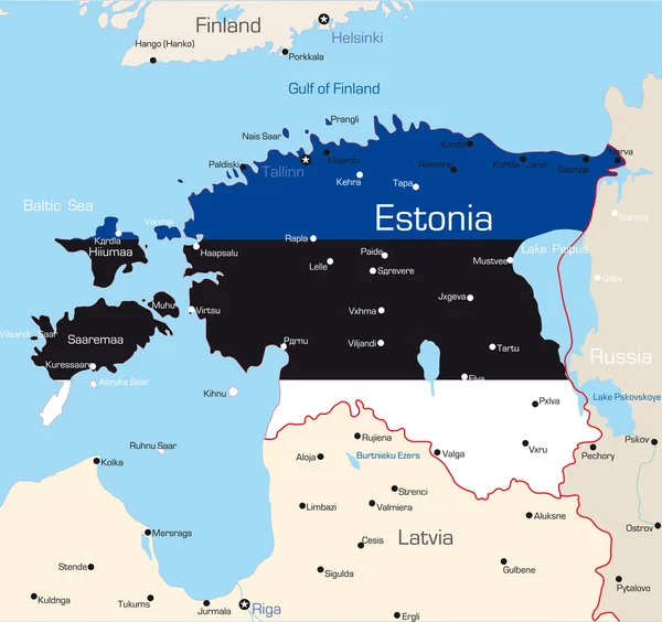 Estonya — Stok Vektör