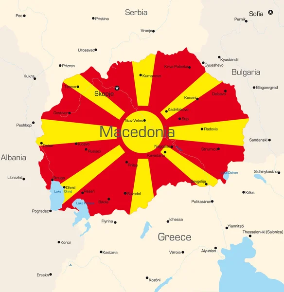 마케도니아 — 스톡 벡터