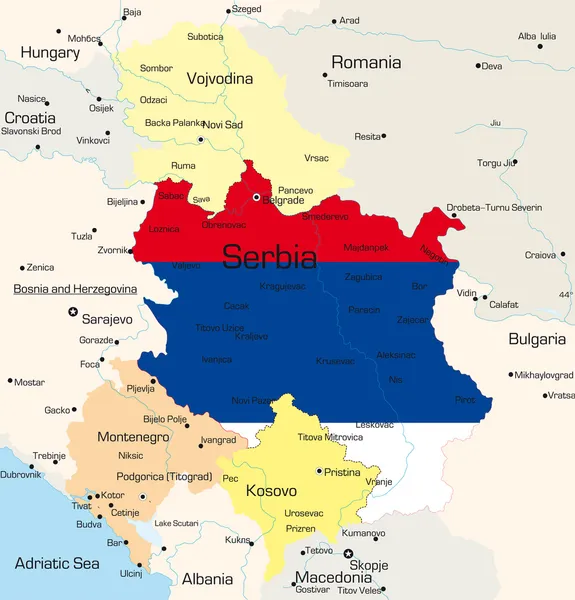 Serbie — Image vectorielle