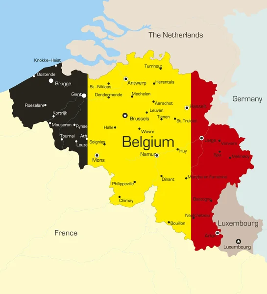 Belgien — Stock vektor
