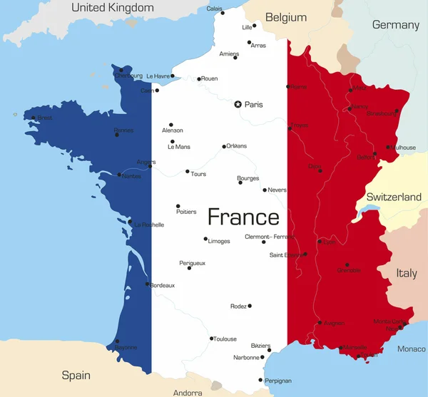 Frankreich — Stockvektor