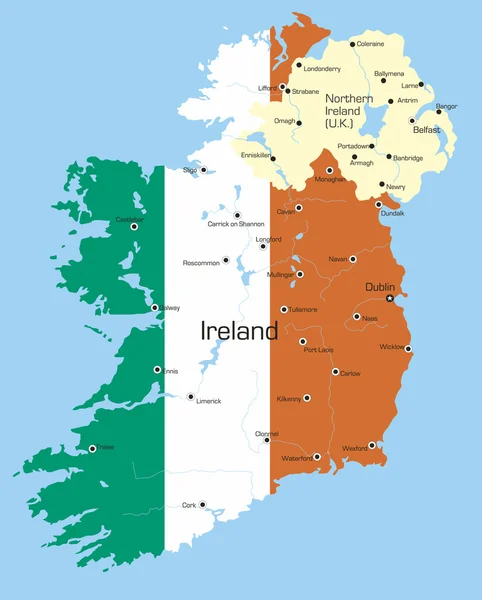 Irland — Stockvektor