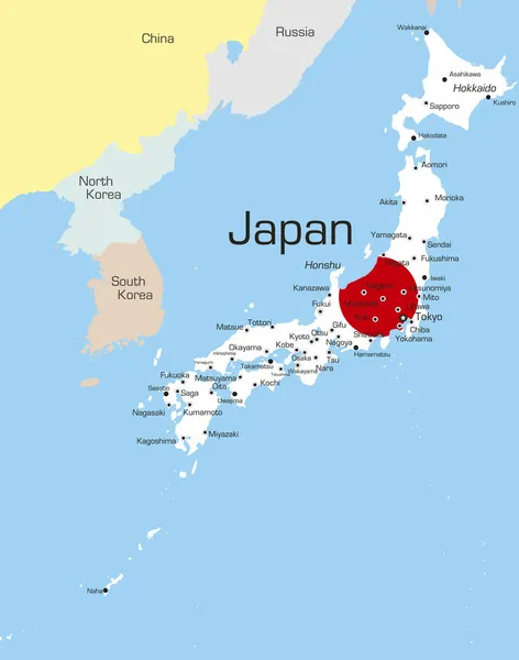 日本 — ストックベクタ