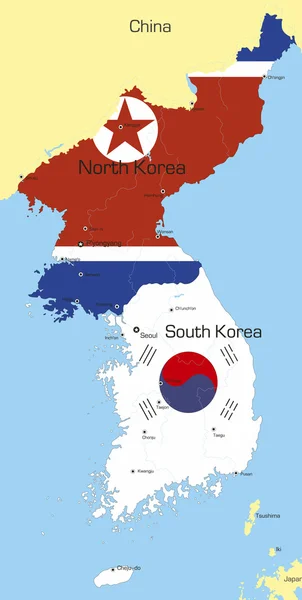 韩国 — 图库矢量图片