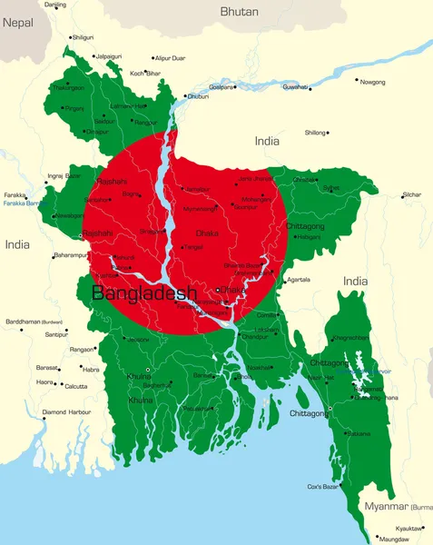 Bangladesh — Vettoriale Stock
