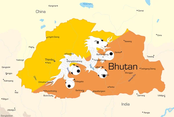 Μπουτάν — Διανυσματικό Αρχείο
