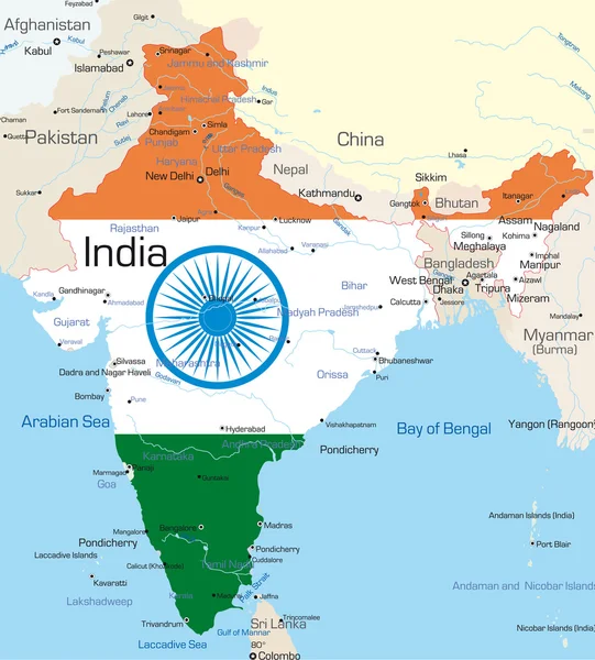印度a — 图库矢量图片