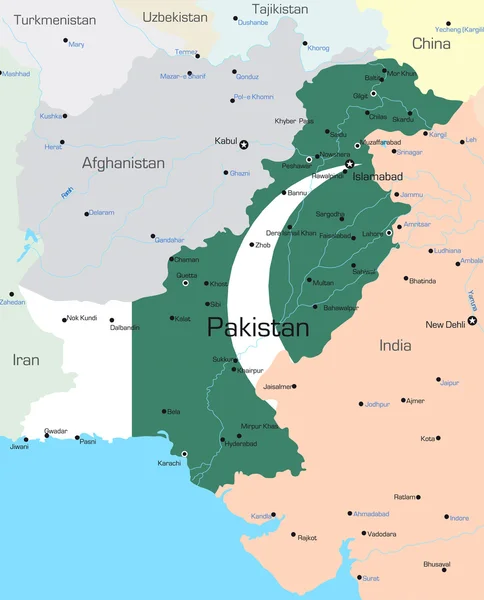 Pakistan — Stok Vektör