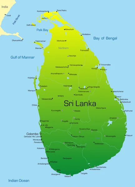 Sri Lanka — Stock vektor
