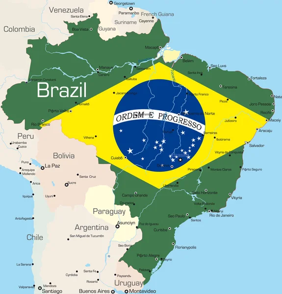 Brazília — Stock Vector