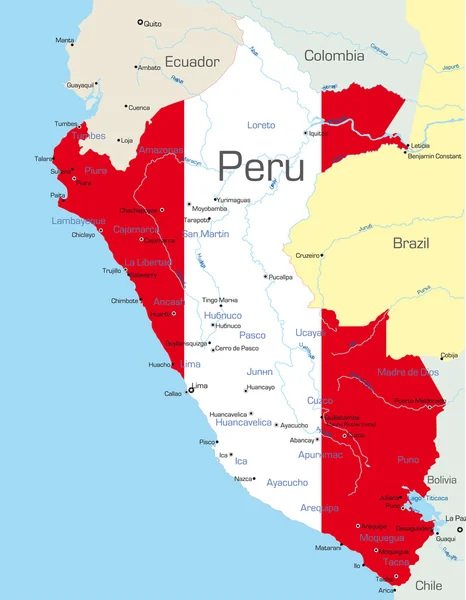 Peru — Stock vektor