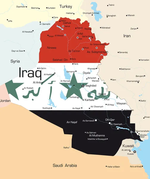 Iraq — Stockový vektor