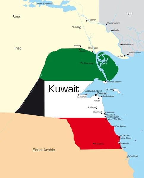 Kuwait — Stockvektor