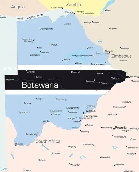 Botswana — Archivo Imágenes Vectoriales
