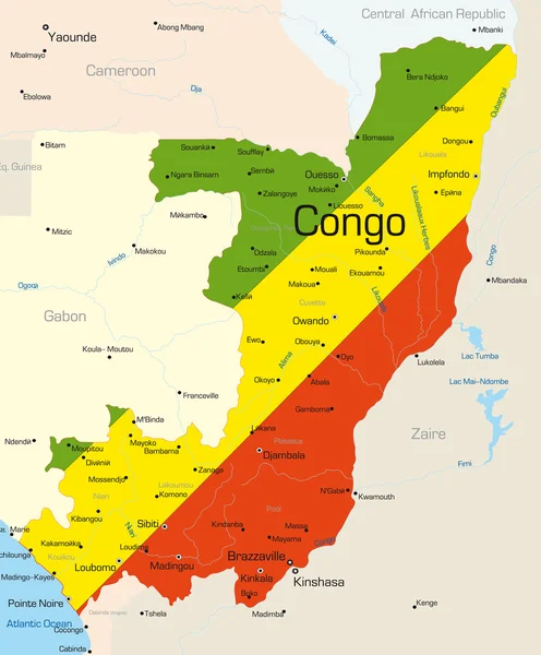Congo — Stockvector