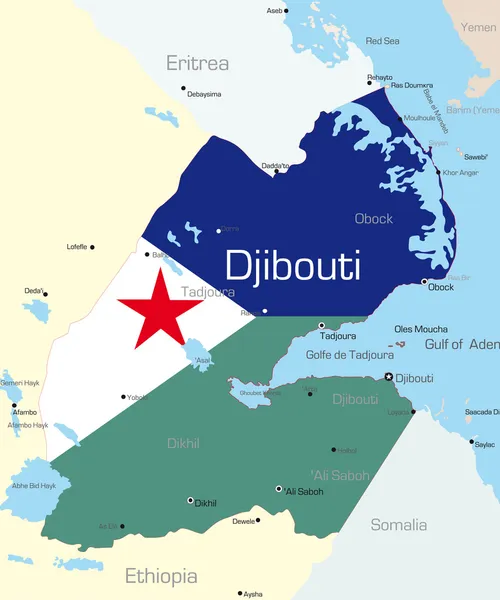 Djibouti — Stockový vektor