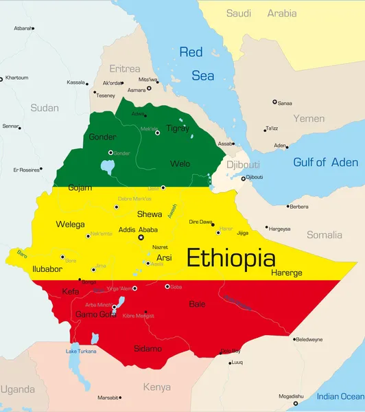 Ethiopië — Stockvector