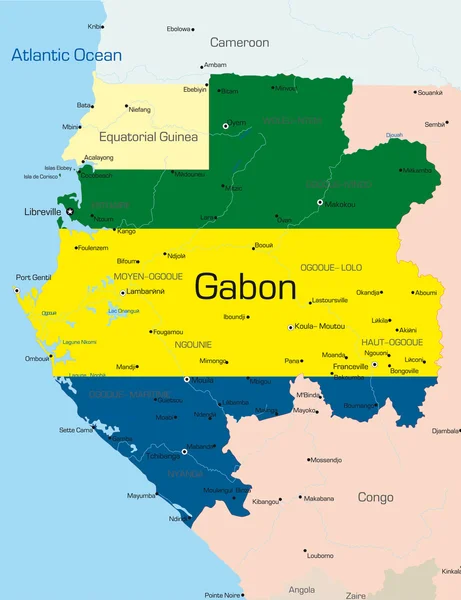 Gabon — Stock vektor