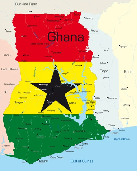Ghana — Stockvektor
